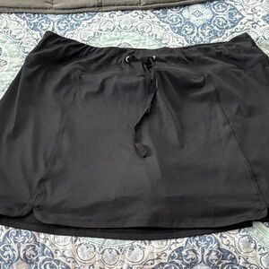 Chic Black Women's Skirt with Drawstring